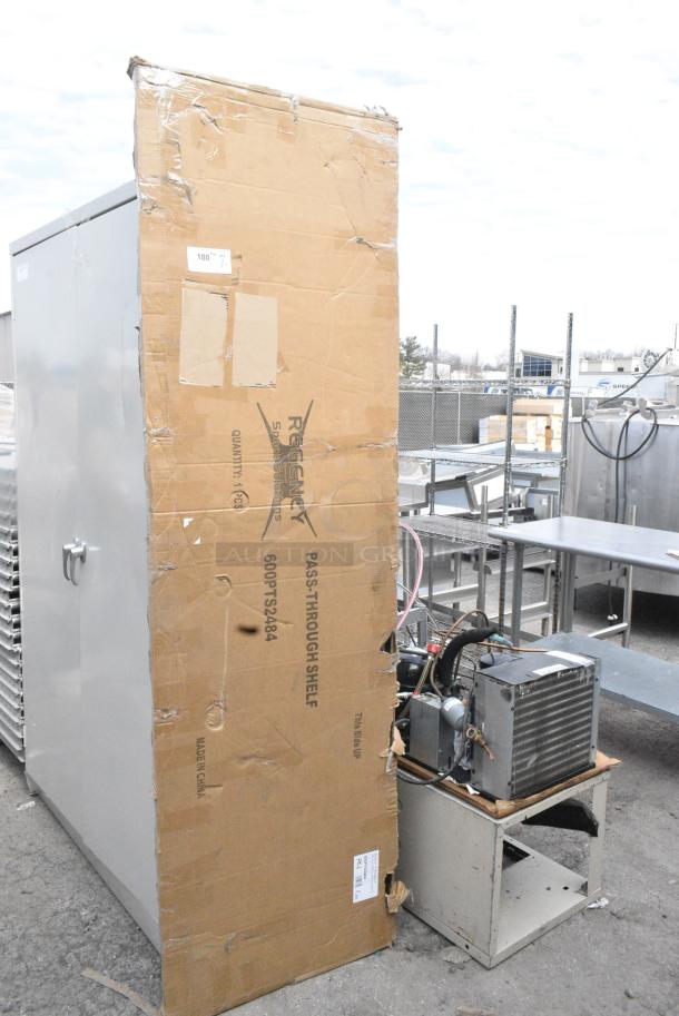 BRAND NEW SCRATCH AND DENT! Regency 600PTS2484 16-Gauge Type 304 Stainless Steel Pass-Through Shelf - 24" x 84". May Be Missing Pieces. - Image 1 of 2