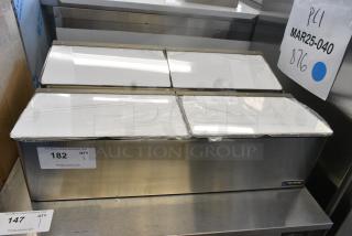 BRAND NEW SCRATCH AND DENT! San Jamar Stainless Steel Topping Bin
