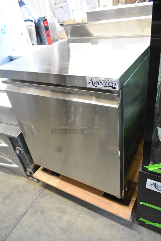 BRAND NEW SCRATCH AND DENT! 2023 Avantco ZWT-27F-HC Stainless Steel 27" Front Breathing Worktop Freezer with 3 1/2" Backsplash. 115 Volts, 1 Phase. Tested and Working! - Image 2 of 6