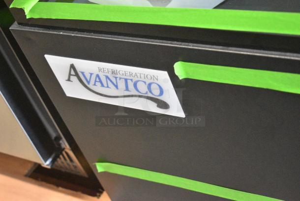 BRAND NEW SCRATCH AND DENT! Avantco  193BCFD48B Metal Commercial 47 3/16" Black Square Dry Bakery Display Case with LED Lighting on Commercial Casters. 110-120 Volts, 1 Phase. - Image 3 of 9