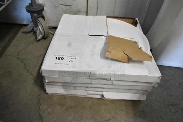 6 BRAND NEW SCRATCH AND DENT! White Poly Round Lid. 6 Times Your Bid! - Image 2 of 9