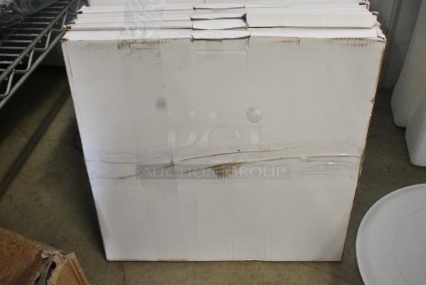 6 BRAND NEW SCRATCH AND DENT! White Poly Round Lid. 6 Times Your Bid! - Image 5 of 9