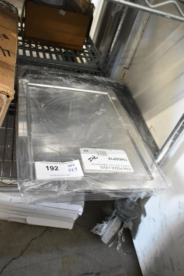 4 BRAND NEW SCRATCH AND DENT! Items Including 124HCSS1812 American Metalcraft 18" x 12" Hard Coat Aluminum Rectangular Sicilian-Style Pizza Pan HCSS1812, 124DSP18 American Metalcraft 18 1/2" x 13 1/2" Rectangular Deep Dish Pizza Pan Separator / Lid DSP18, 124HCSS16 American Metalcraft 16" x 16" Hard Coat Aluminum Square Sicilian-Style Pizza Pan HCSS16. 4 Times Your Bid! - Image 2 of 9
