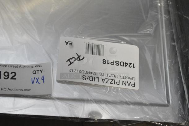 4 BRAND NEW SCRATCH AND DENT! Items Including 124HCSS1812 American Metalcraft 18" x 12" Hard Coat Aluminum Rectangular Sicilian-Style Pizza Pan HCSS1812, 124DSP18 American Metalcraft 18 1/2" x 13 1/2" Rectangular Deep Dish Pizza Pan Separator / Lid DSP18, 124HCSS16 American Metalcraft 16" x 16" Hard Coat Aluminum Square Sicilian-Style Pizza Pan HCSS16. 4 Times Your Bid! - Image 7 of 9