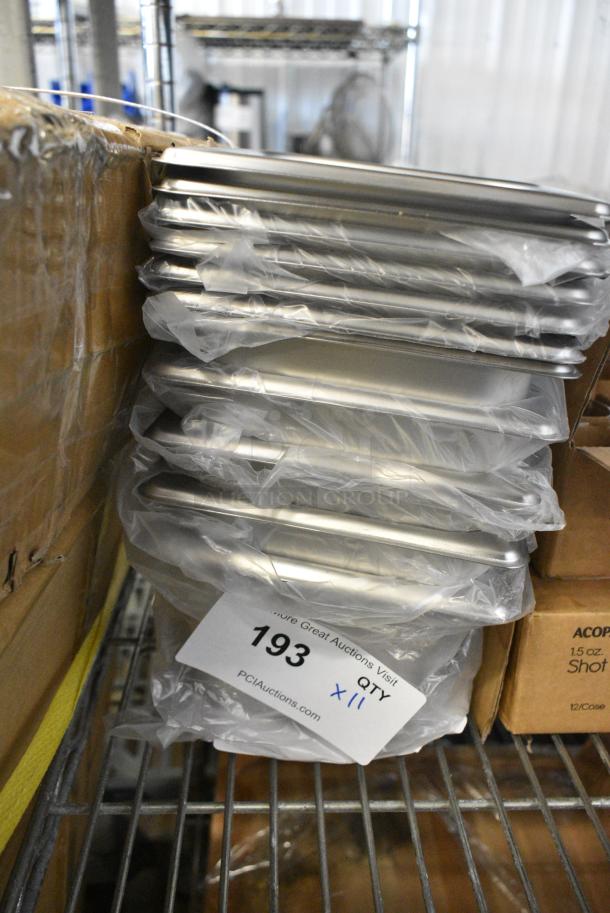 11 BRAND NEW SCRATCH AND DENT! Items Including 407116222 Choice 1/6 Size 2 1/2" Deep Anti-Jam 22 Gauge Stainless Steel Steam Table / Hotel Pan and 407116422 Choice 1/6 Size 4" Deep Anti-Jam 22 Gauge Stainless Steel Steam Table / Hotel Pan. 11 Times Your Bid! - Image 2 of 4