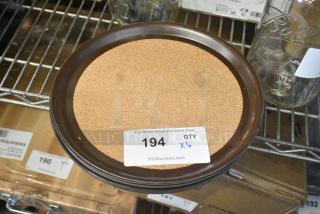 6 BRAND NEW SCRATCH AND DENT! Vollrath 86336 11" Round Cork-Lined Laminated Serving Tray.  6 Times Your Bid!