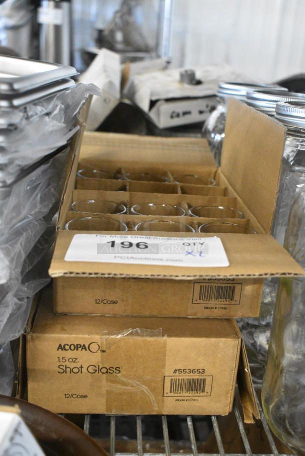 2 BRAND NEW SCRATCH AND DENT! Box of 12 553653 Acopa 1.5 oz. Customizable Shot Glass. 2 Times Your Bid! - Image 2 of 6