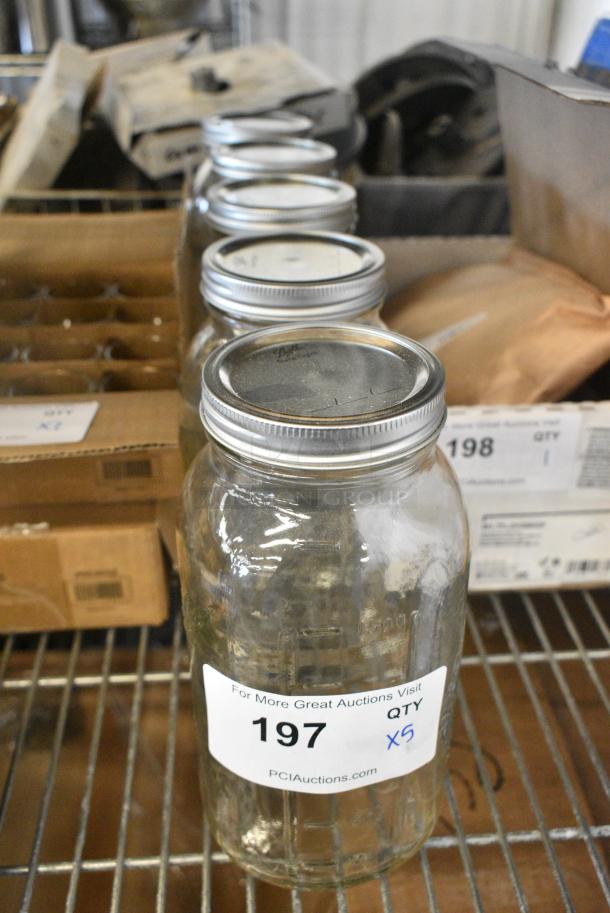 5 BRAND NEW SCRATCH AND DENT! Ball Jars. 5 Times Your Bid! - Image 1 of 6