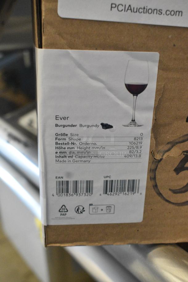 BRAND NEW SCRATCH AND DENT! Box of 6 Burgundy Wine Glasses - Image 6 of 6
