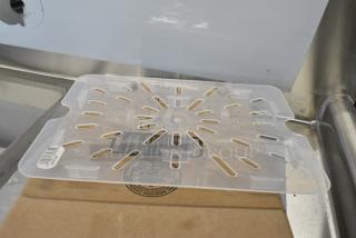 2 BRAND NEW SCRATCH AND DENT! Box of Cambro 20PPD190 1/2 Size Translucent Polypropylene Drain Tray. 2 Times Your Bid!