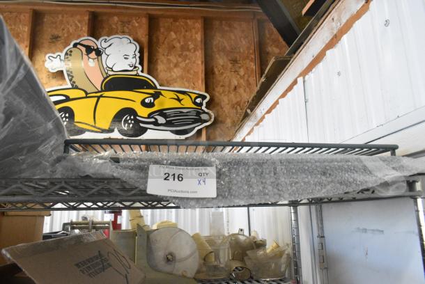 BRAND NEW SCRATCH AND DENT! Lot of 4 Avantco 178SHELFA35 Shelf for A-35 Reach-In Refrigerators and Freezers - 21 1/4" x 16 15/16" - Image 2 of 4