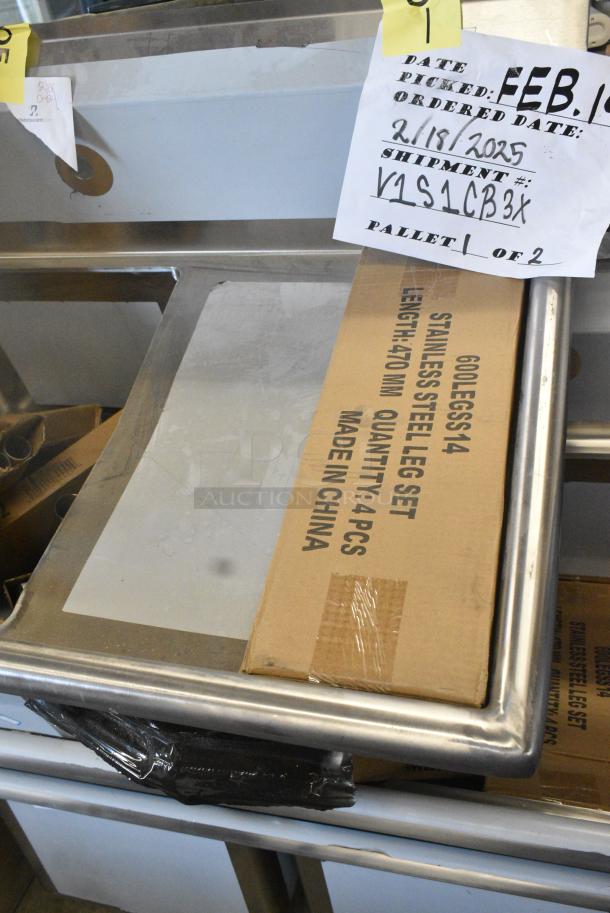 BRAND NEW SCRATCH AND DENT! Regency 600S1162018R Stainless Steel Single Bay Sink w/ Right Side Drain Board - Image 2 of 5