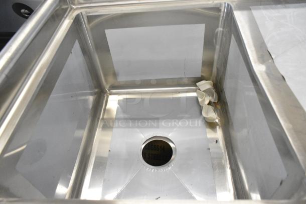 BRAND NEW SCRATCH AND DENT! Regency 600S1162018R Stainless Steel Single Bay Sink w/ Right Side Drain Board. No Legs. - Image 4 of 5