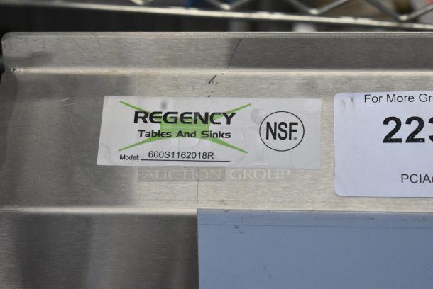 BRAND NEW SCRATCH AND DENT! Regency 600S1162018R Stainless Steel Single Bay Sink w/ Right Side Drain Board. No Legs. - Image 5 of 5