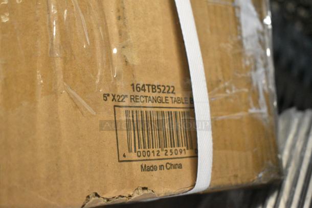 BRAND NEW SCRATCH AND DENT! 164TB5222 Lancaster Table & Seating 5" x 22" Straight Cast Iron Table Base Plate - Image 2 of 2