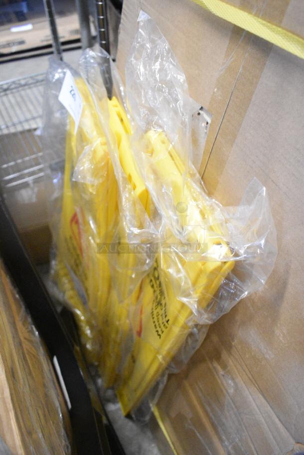 3 BRAND NEW SCRATCH AND DENT! 274WFSGN25 Lavex Wet Floor Caution Signs. 3 Times Your Bid! - Image 2 of 4