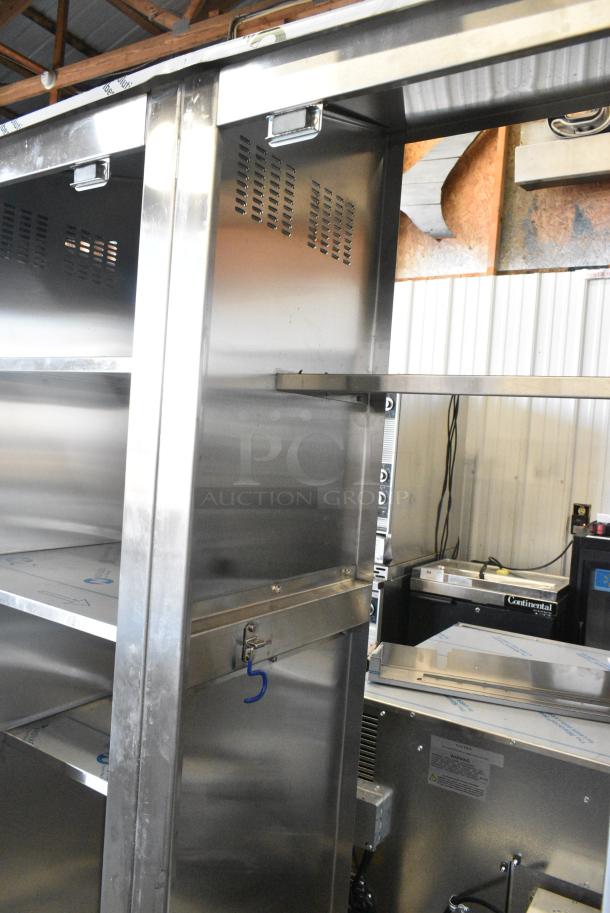 BRAND NEW SCRATCH AND DENT! Stainless Steel Commercial Mop Sink Cabinet. Missing Doors. - Image 4 of 6