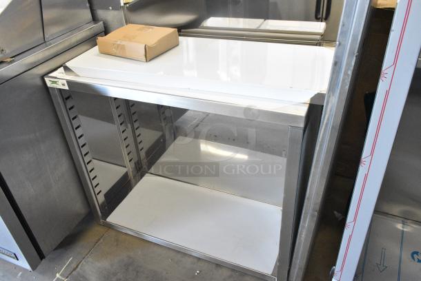 BRAND NEW SCRATCH AND DENT! Regency 600DC1536 15" x 36" 18 Gauge Type 304 Stainless Steel Dish Cabinet with Adjustable Midshelf - Image 2 of 6