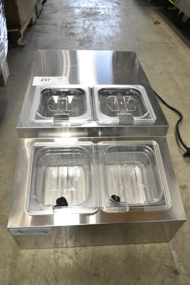 BRAND NEW SCRATCH AND DENT! Avantco 360CPT15HC CPT-15-HC 15" Countertop Refrigerated Prep Rail. 115 Volts, 1 Phase. Tested and Working! - Image 1 of 8