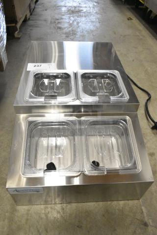 BRAND NEW SCRATCH AND DENT! Avantco 360CPT15HC CPT-15-HC 15" Countertop Refrigerated Prep Rail. 115 Volts, 1 Phase. Tested and Working!