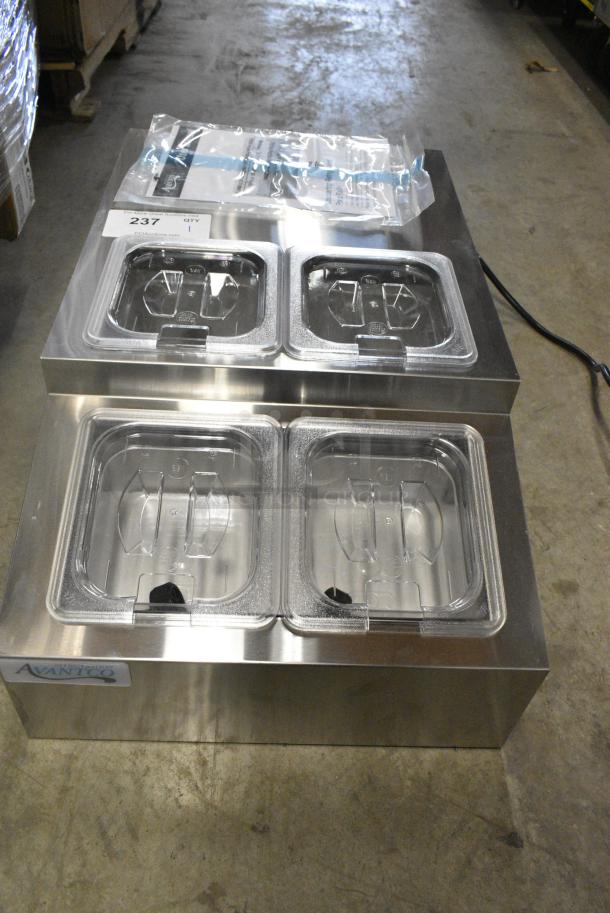 BRAND NEW SCRATCH AND DENT! Avantco 360CPT15HC CPT-15-HC 15" Countertop Refrigerated Prep Rail. 115 Volts, 1 Phase. Tested and Working! - Image 2 of 8