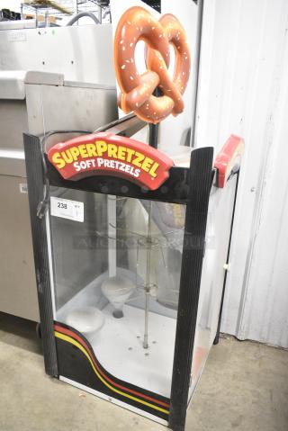J&J 2000 Metal Countertop Heated Display Case Merchandiser. 120 Volts, 1 Phase. Tested and Powers On But Does Not Get Warm