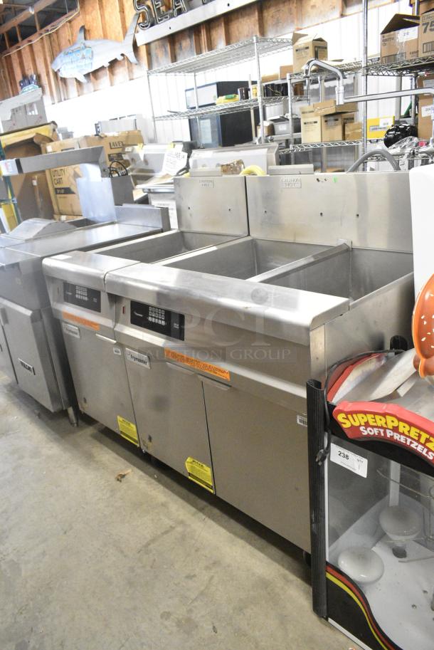 Frymaster GPCRSC Stainless Steel Commercial Natural Gas Powered 3 Bay Pasta Cooker on Commercial Casters. 80,000 BTU. - Image 1 of 12
