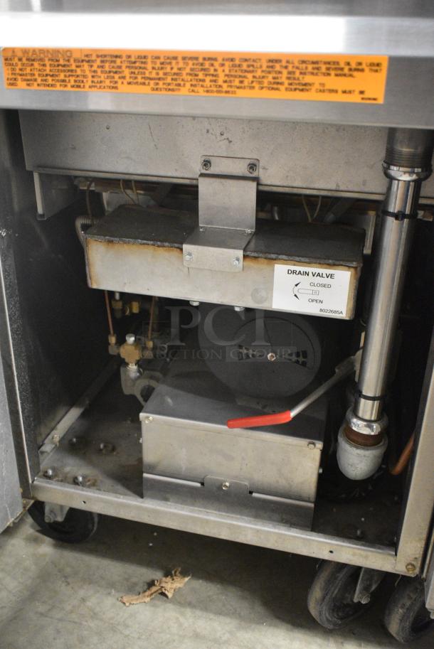 Frymaster GPCRSC Stainless Steel Commercial Natural Gas Powered 3 Bay Pasta Cooker on Commercial Casters. 80,000 BTU. - Image 10 of 12