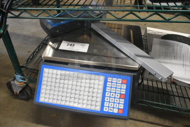 BRAND NEW SCRATCH AND DENT! AvaMix 334PCSP30T 30 lb. Digital WiFi Price Computing Scale with Thermal Label Printer and LCD Tower Display, Tested and Working! - Image 2 of 9