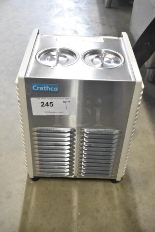 BRAND NEW SCRATCH AND DENT! Crathco E27/E29-4 Stainless Steel Classic Bubbler Cold Beverage Dispenser Base. 115 Volts, 1 Phase. Tested and Working!