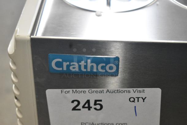 BRAND NEW SCRATCH AND DENT! Crathco E27/E29-4 Stainless Steel Classic Bubbler Cold Beverage Dispenser Base. 115 Volts, 1 Phase. Tested and Working! - Image 3 of 6