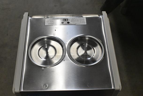 BRAND NEW SCRATCH AND DENT! Crathco E27/E29-4 Stainless Steel Classic Bubbler Cold Beverage Dispenser Base. 115 Volts, 1 Phase. Tested and Working! - Image 4 of 6