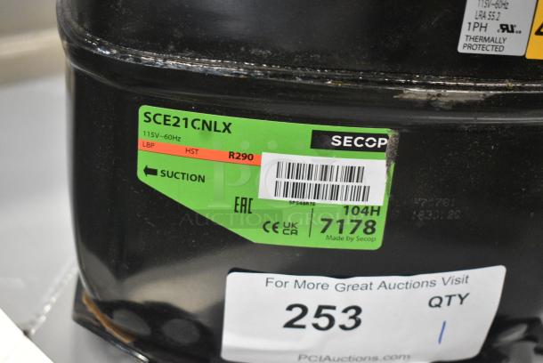 BRAND NEW SCRATCH AND DENT! Secop SCE21CNLX Motor. 115 Volts, 1 Phase. - Image 5 of 5