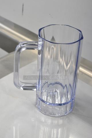 3 BRAND NEW SCRATCH AND DENT! Boxes of 12 176BWSBRMG16 Choice 16 oz. Plastic Beer Mug. 3 Times Your Bid!