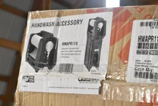 3 BRAND NEW SCRATCH AND DENT! HWAPR110 Cambro HWAPR Black Hand Washing Station - Roll Towel Dispenser. 3 Times Your Bid!