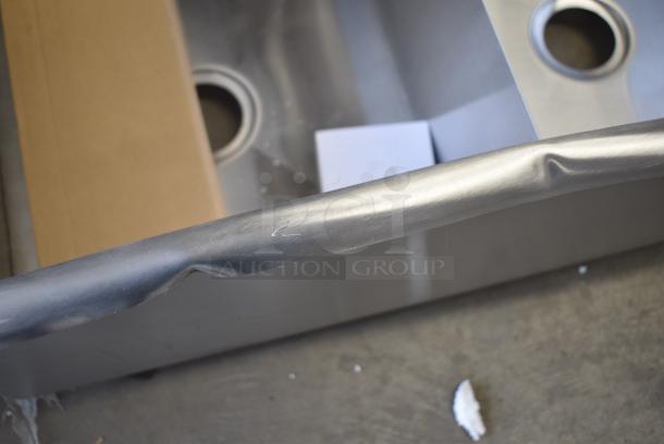 BRAND NEW SCRATCH AND DENT! Steelton 522US21821 Stainless Steel 2 Bay Sink. No Legs. - Image 6 of 7