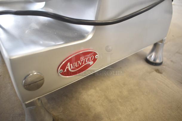 BRAND NEW SCRATCH AND DENT! Avantco ASM0013 177SL713MAN Stainless Steel 13" Medium-Duty Manual Gravity Feed Meat Slicer - 3/4 hp. 115 Volts, 1 Phase. Tested and Working! - Image 5 of 9