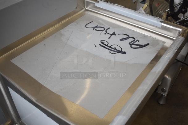 BRAND NEW SCRATCH AND DENT! Regency 600S21818224 124" 16-Gauge Stainless Steel Three Compartment Commercial Sink with 2 Drainboards - 24" x 24" x 14" Bowls. No Legs. - Image 6 of 7