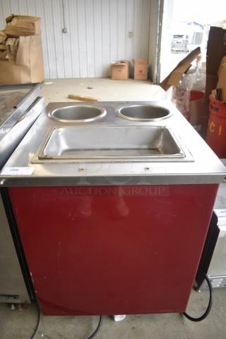 Piper Servolift 7132754 Stainless Steel Portable Hot Buffet on Commercial Casters. 120 Volts, 1 Phase. Tested and Working!