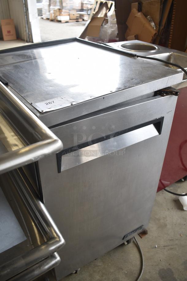 Turbo Air TBD-1SD Stainless Steel Commercial Single Door Undercounter Cooler on Commercial Casters. 115 Volts, 1 Phase. Tested and Powers On But Does Not Get Cold - Image 2 of 9