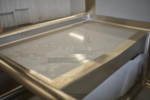 BRAND NEW SCRATCH AND DENT! Regency 600S32030220 Stainless Steel Commercial 3 Bay sink w/ Dual Drain Boards. No Legs. - Image 5 of 8