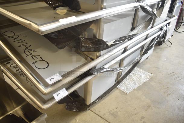 BRAND NEW SCRATCH AND DENT! Regency 600S32030220 Stainless Steel Commercial 3 Bay sink w/ Dual Drain Boards. No Legs. - Image 2 of 4