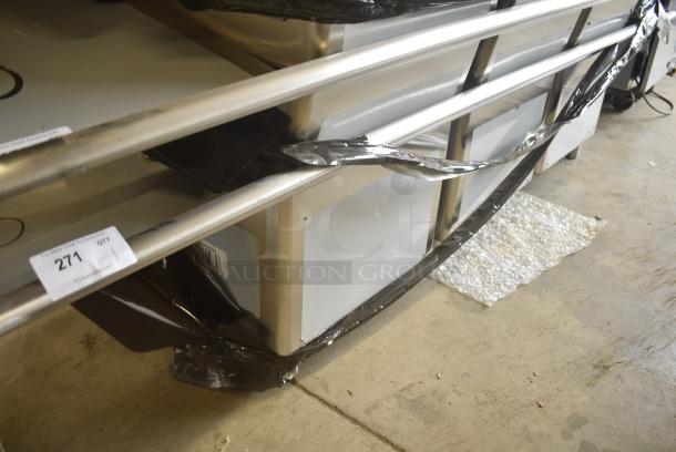 BRAND NEW SCRATCH AND DENT! Regency 600S32030220 Stainless Steel Commercial 3 Bay sink w/ Dual Drain Boards. No Legs. - Image 2 of 4