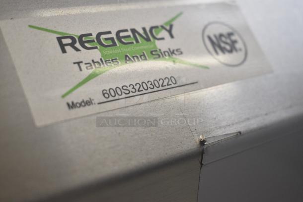 BRAND NEW SCRATCH AND DENT! Regency 600S32030220 Stainless Steel Commercial 3 Bay sink w/ Dual Drain Boards. No Legs. - Image 4 of 4