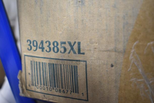 25 BRAND NEW SCRATCH AND DENT! Items Including 394385XL Noble Products White Powder-Free Disposable Latex Gloves for Foodservice - Extra Large - 1000/Case, 433HSLCPIE Choice 5" Clear Hinged Slice Container with High Dome Lid - 300/Case, Metal Chair Frames, 129MCS38B Choice 38 oz. Black Rectangular Microwavable Heavy Weight Container with Lid 8 3/4" x 6 1/4" x 2" - 150/Case, 760VP85 Carnival King 85 oz. Popcorn Bucket - 150/Case. 25 Times Your Bid! - Image 6 of 11