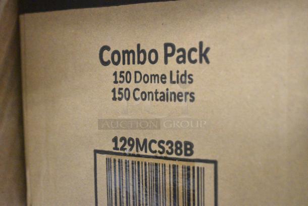 25 BRAND NEW SCRATCH AND DENT! Items Including 394385XL Noble Products White Powder-Free Disposable Latex Gloves for Foodservice - Extra Large - 1000/Case, 433HSLCPIE Choice 5" Clear Hinged Slice Container with High Dome Lid - 300/Case, Metal Chair Frames, 129MCS38B Choice 38 oz. Black Rectangular Microwavable Heavy Weight Container with Lid 8 3/4" x 6 1/4" x 2" - 150/Case, 760VP85 Carnival King 85 oz. Popcorn Bucket - 150/Case. 25 Times Your Bid! - Image 8 of 11