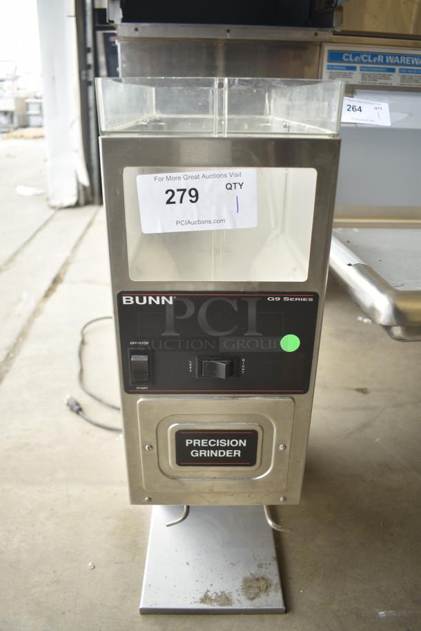 Bunn G9-2T HD Stainless Steel Commercial Countertop Coffee Bean Grinder. 120 Volts, 1 Phase. Tested and Does Not Power On - Image 1 of 7