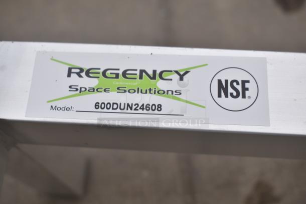 BRAND NEW SCRATCH AND DENT! Regency 600DUN24608 60" x 24" x 8" Aluminum Dunnage Rack - 1850 lb. Capacity - Image 5 of 5