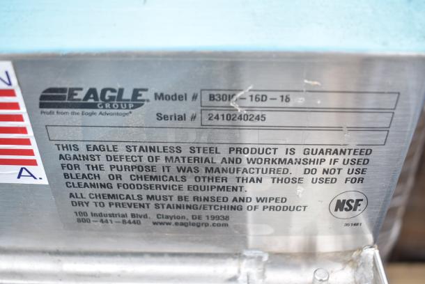BRAND NEW SCRATCH AND DENT! Eagle Group B30IC-16D-18-7 1800 Series 30" Ice Chest with Post-Mix Cold Plate - 163 lb. Capacity - Image 7 of 7