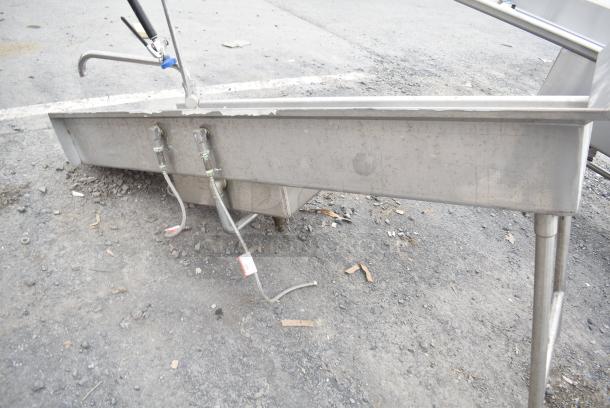 Stainless Steel Commercial Left Side Dirty Side Dish Table w/ Faucet, Handles and Spray Nozzle Attachment, - Image 6 of 6